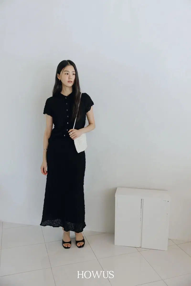 HOWUS ホワス 25SS BLISS RIPPLE SKIRT