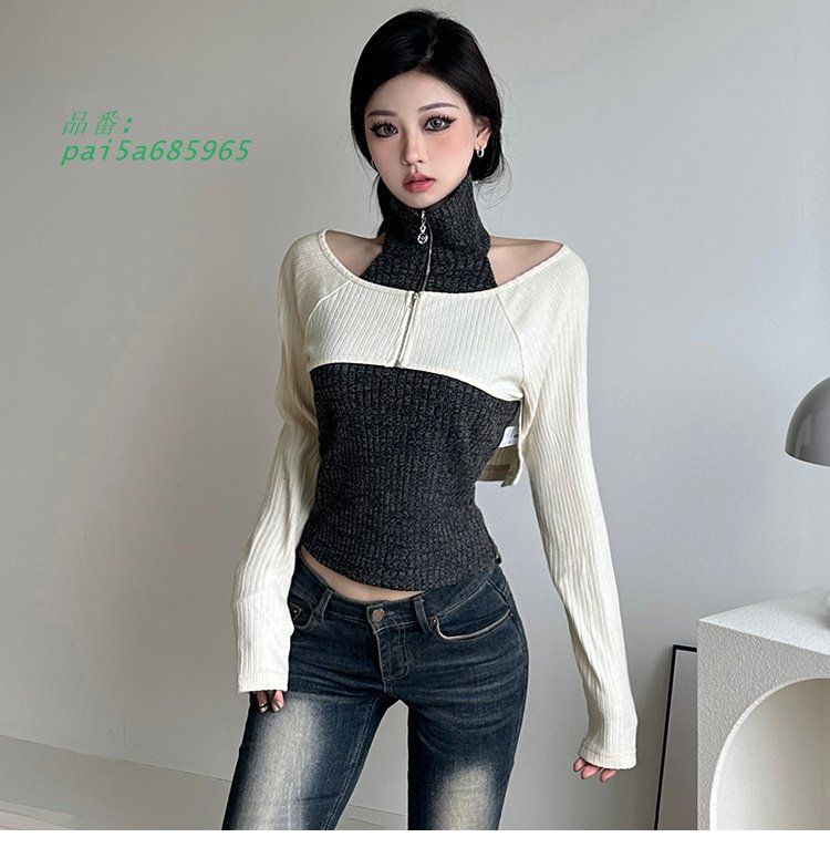 ニットボレロアンサンブル韓国ファッション pai5a685965