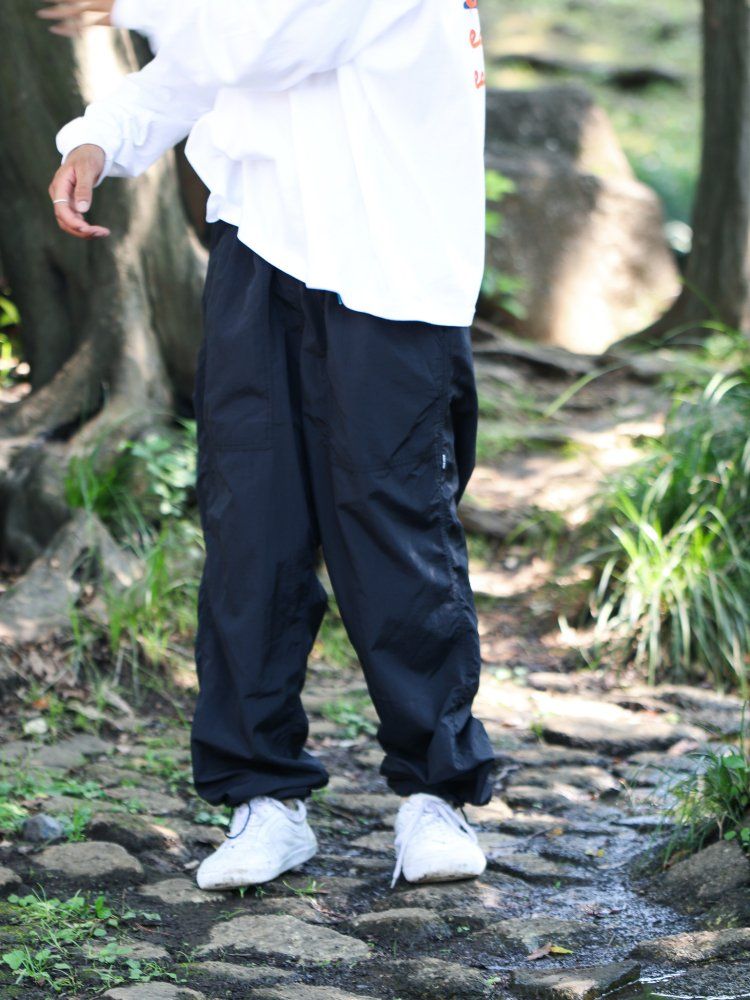 EAZY MISS Loose Nylon Pants Black EASY MISS イージーミス　トラックパンツ　ナイロンパンツ
