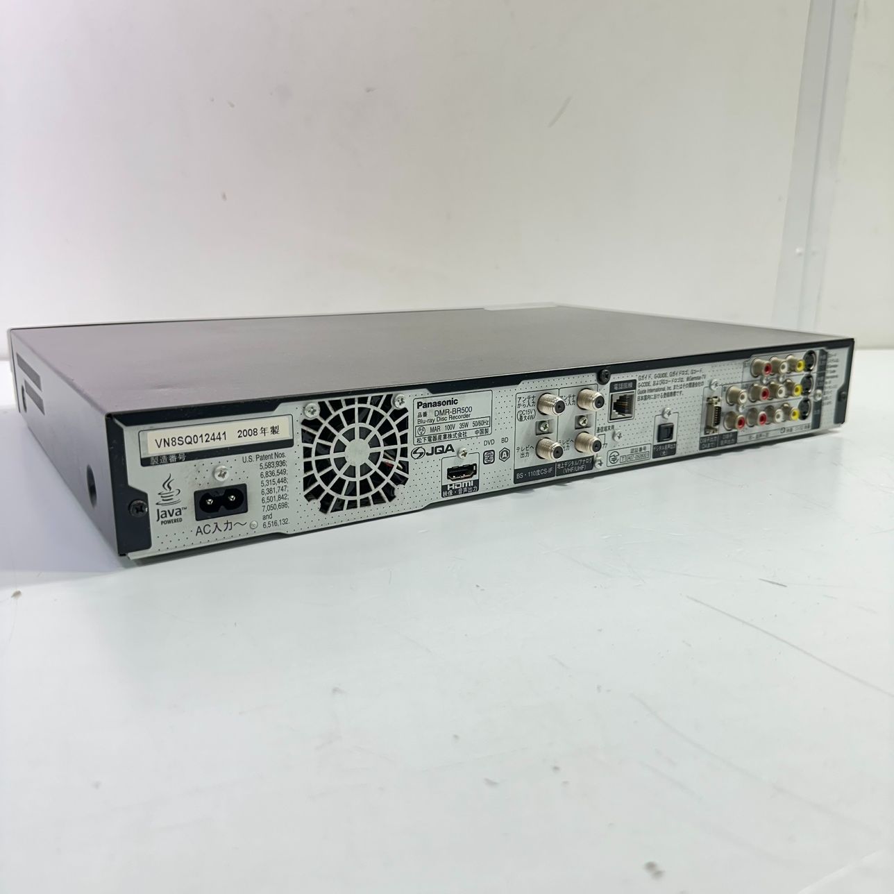 動作品】Panasonic/パナソニック ブルーレイレコーダー DIGA DMR-BR500