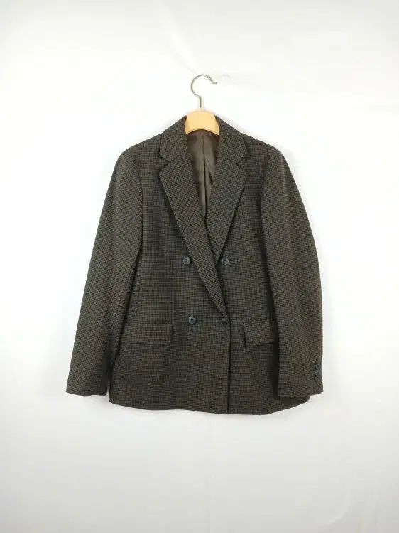 UNIQLO(ユニクロ) レディース ウール チェック ジャケット 85 ゆったり