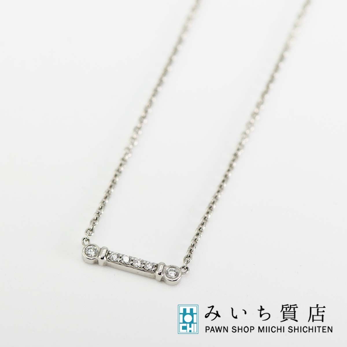 ティファニー フルールドリス バー ペンダント ネックレス Pt950 D 箱 TIFFANY & Co. 23k323-1