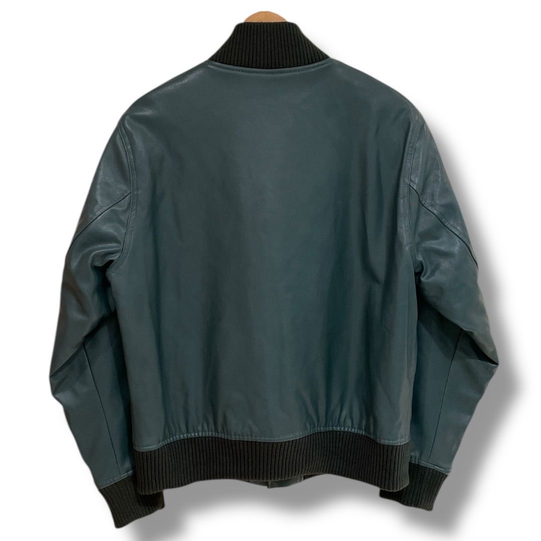 MARMARMAR マーマーマー バーシティジャケット 合成皮革 スタジャン アワードジャケット 防寒着 中綿ブルゾン カジュアル グリーン サイズ ゴーゴー古着セントラルパーク名古屋店No.1334