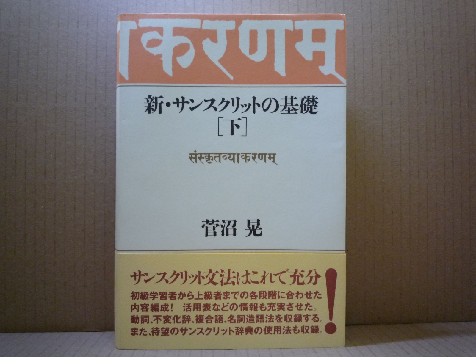 新・サンスクリットの基礎[下]　菅沼晃　平河出版社