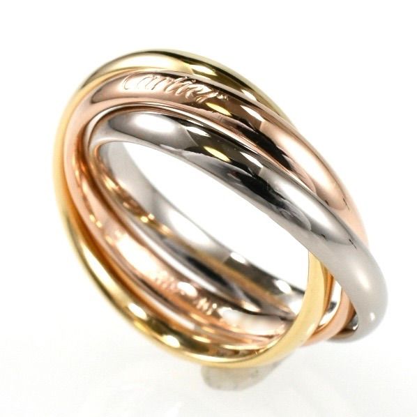 現行モデルCartier トリニティリング SM 46サイズ K18 AU750