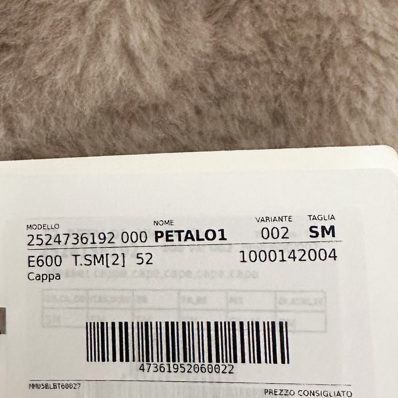 MARA テディベアケープ