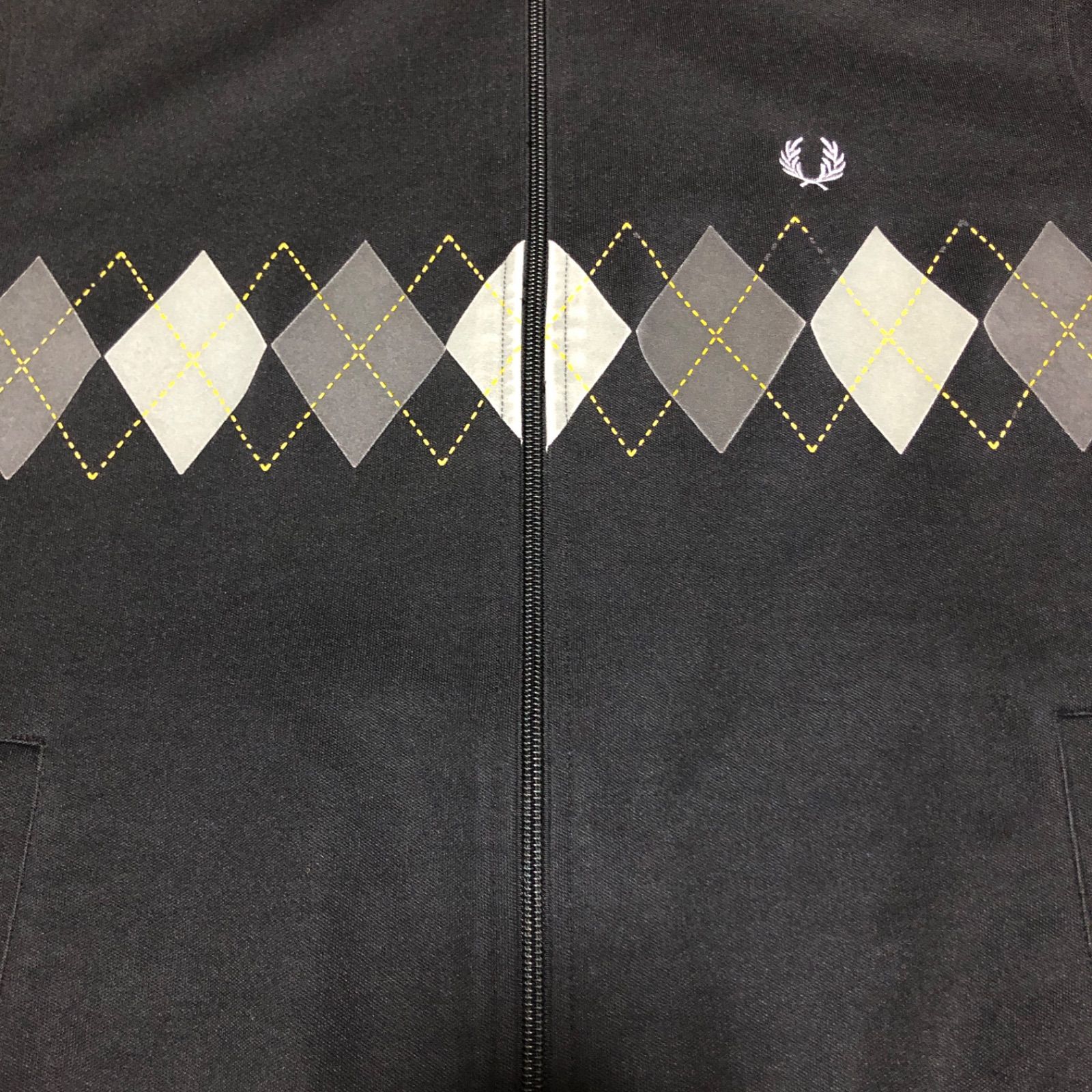 Fred Perry⭐️トラックジャケット 刺繍トレファイル アーガイル