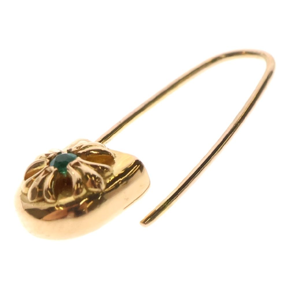 CHROME HEARTS (クロムハーツ) 22K SAFETY PIN CH PLS EMRLD L