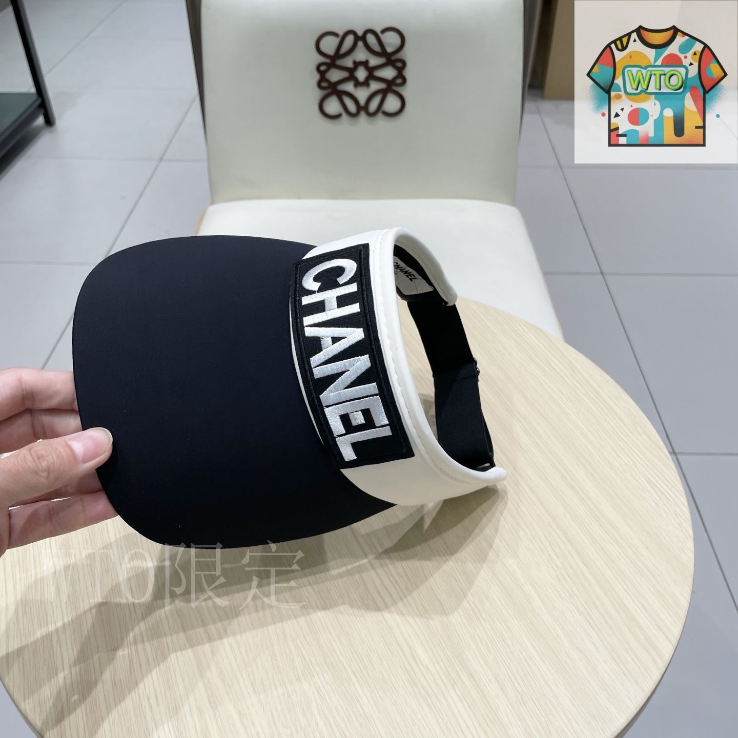 シャネル（CHANEL）サンバイザー ロゴレター サンバイザー01