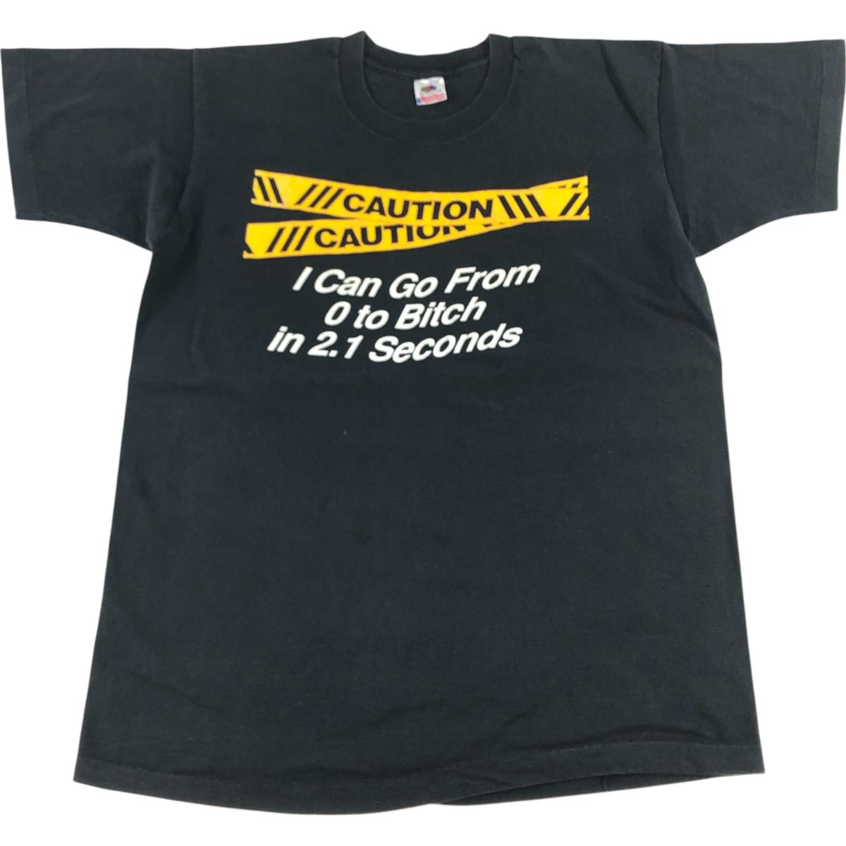 古着 90年代 フルーツオブザルーム FRUIT OF THE LOOM メッセージプリントTシャツ メンズL相当 ヴィンテージ|eaa549158