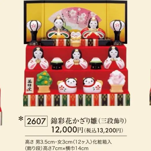 新品】ひな人形 錦彩花かざり雛 三段飾り 薬師窯 雛飾り