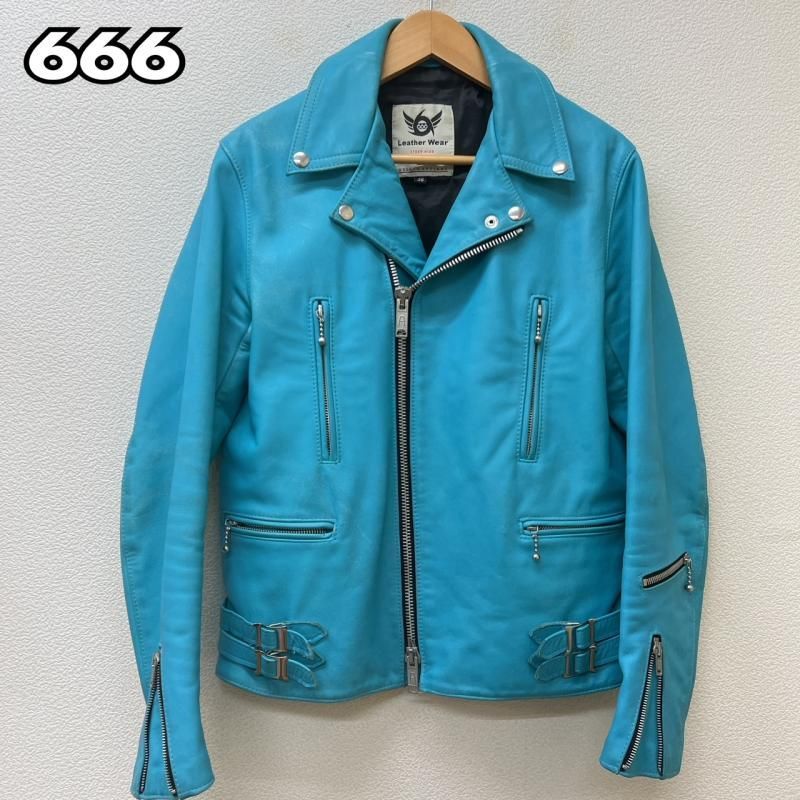 666 シックスシックスシックス レザー ダブル ライダース