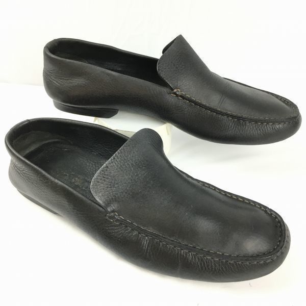 交換OK J.M.WESTON JMウェストン スリッポンシューズ ドライビングシューズ 黒|BLACK|ブラック size26.5-27.0-27.5相当|メンズ|loafer shoes〕|men s 菅NO.WZG-94