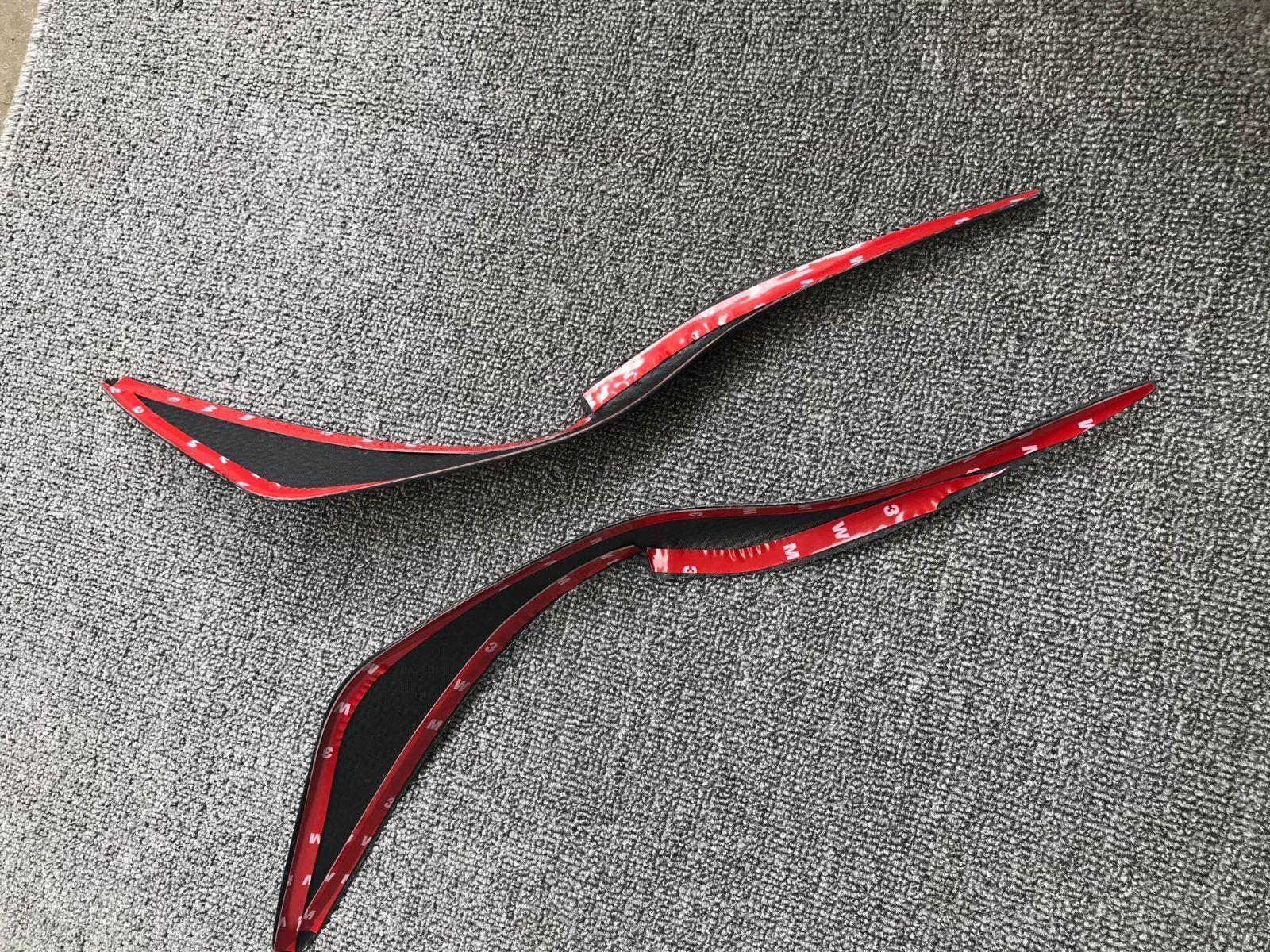 レクサス IS300 IS250 IS200t 2013-2016年式 LEXUS 碳素繊維製 ヘッドライト アイライン ガーニッシュ 大灯眉 2P 両面テープ取付 FFCRYSTALESIA_COM