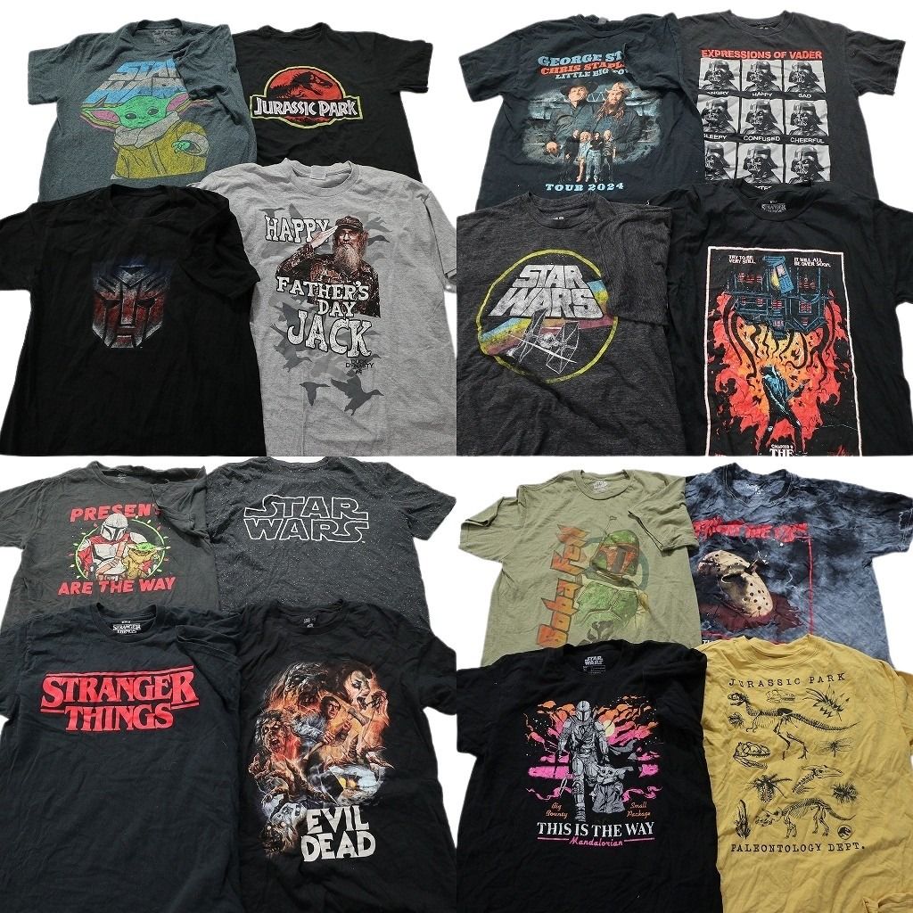古着卸 映画 ドラマ 半袖Tシャツ 16枚セット メンズ Ｍ ジェイソン ストレンジャーシングス 古着 NA0165