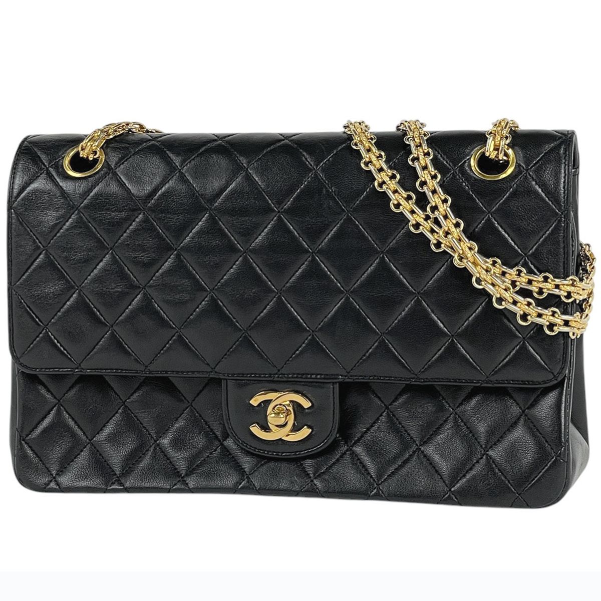 CHANEL* シャネル マトラッセ レザー チェーンショルダーバッグ CHANEL シャネル マトラッセ チェーンショルダーバッグ ターン