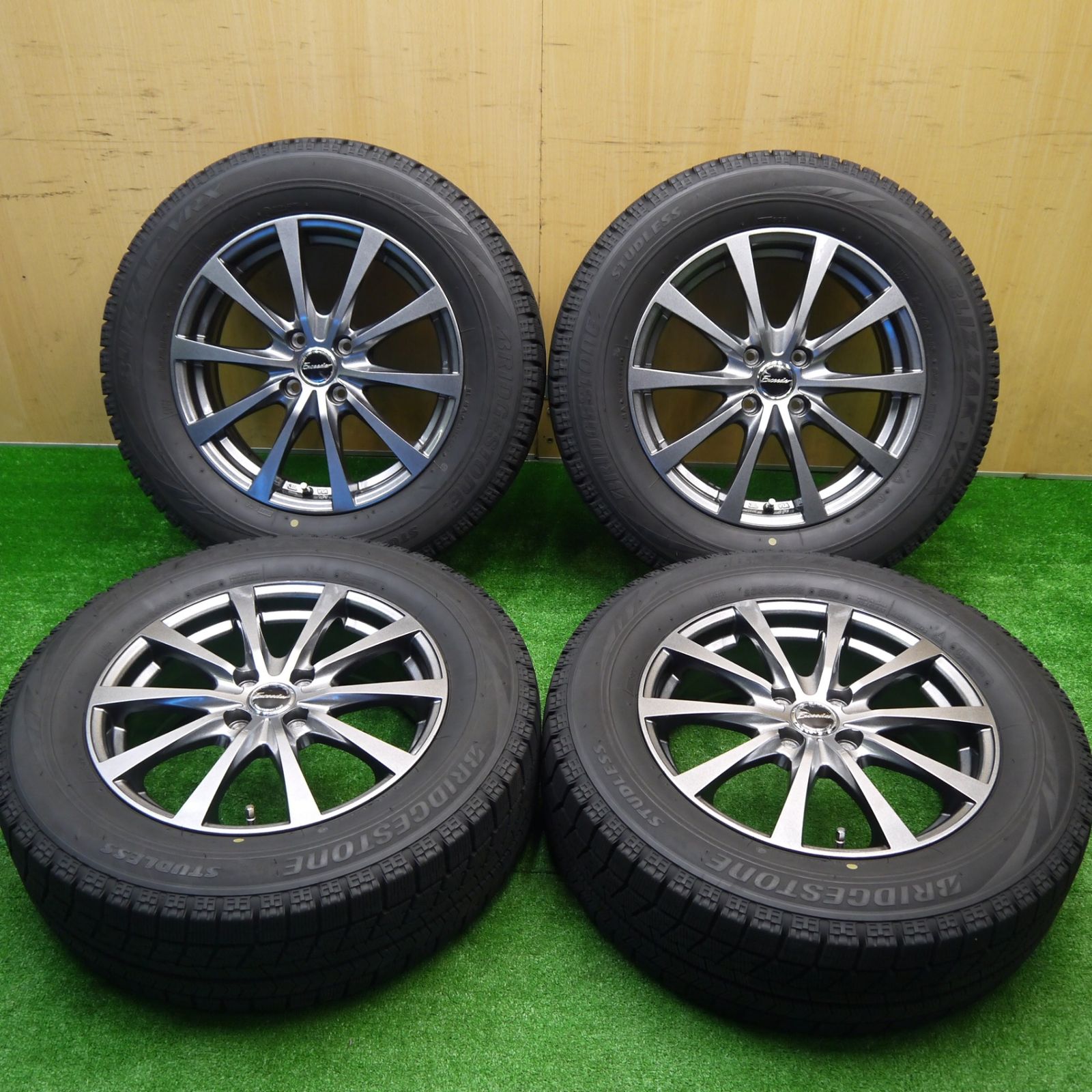 バリ溝 21年 キレイ 9分 スタッドレス 205|65R16 ブリヂストン ブリザック VRX Exceeder エクシーダー 16インチ PCD100|4H 5101505Hス