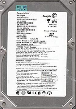 【】st3100011?a、4lh、TK、PN 9?W2072???175、FW 3.02、Seagate 100?gb Ide 3.5ハードドライブ d2ldlup