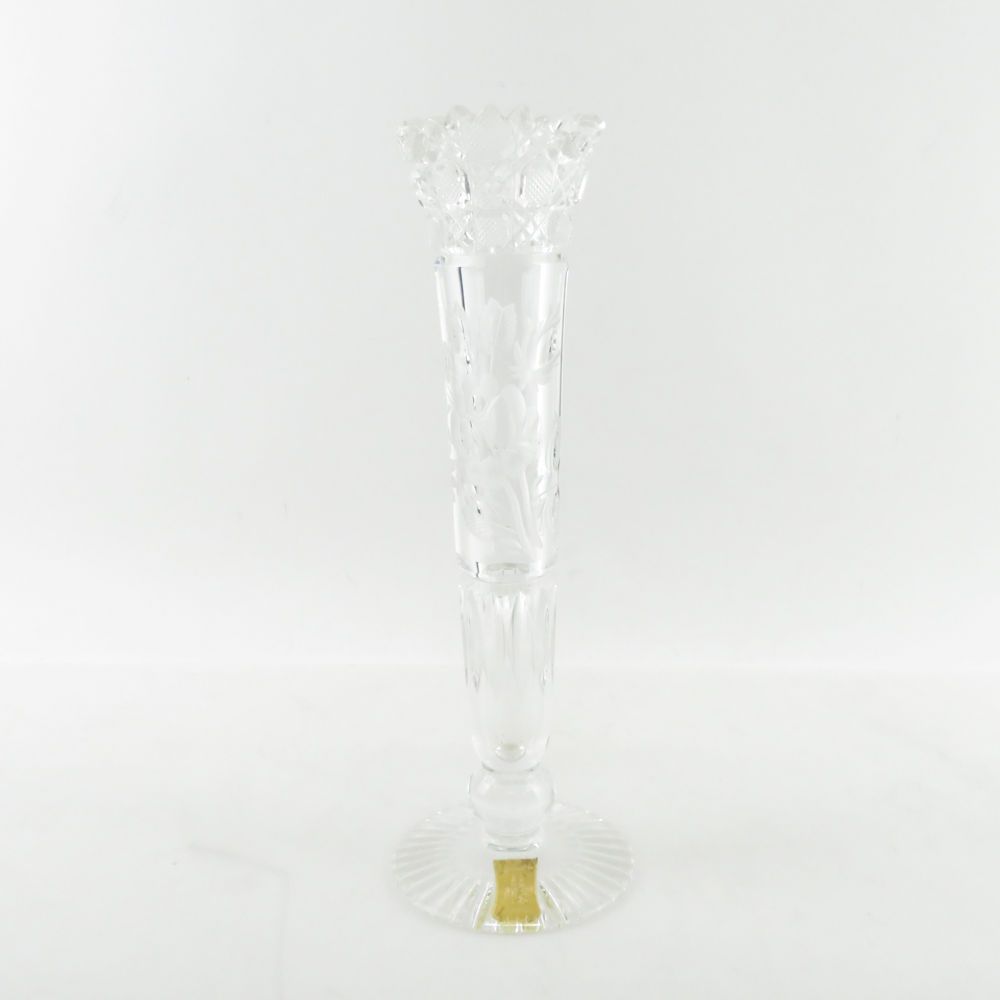 Meissen Crystal マイセンクリスタル 一輪挿し クリスタル 花瓶 花びん インテリア オブジェ SY8718G