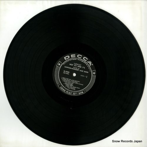 レコード】LAWSON-HAGGART JAZZ BAND louis' hot 5's and 7's