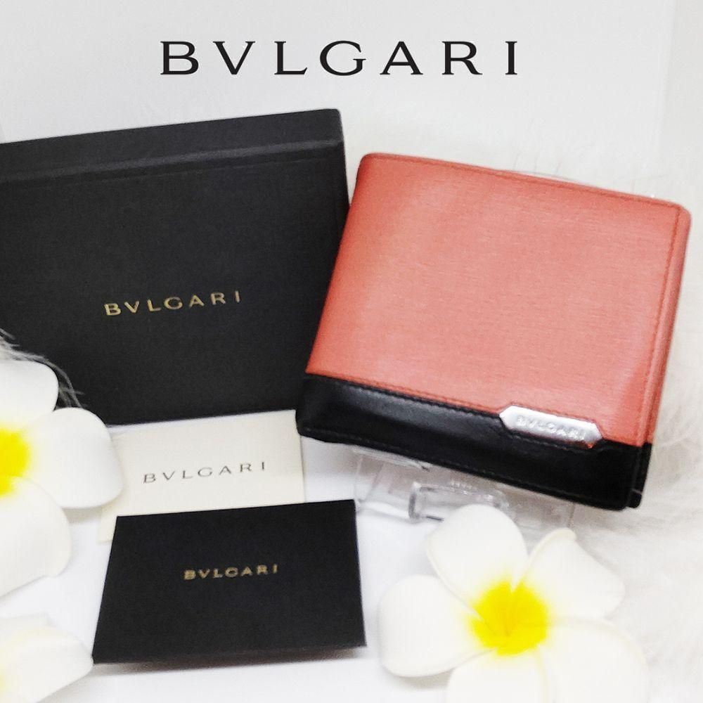 誕生日スタイリッシュ✨【BVLGARI】ブルガリバイカラー折財布