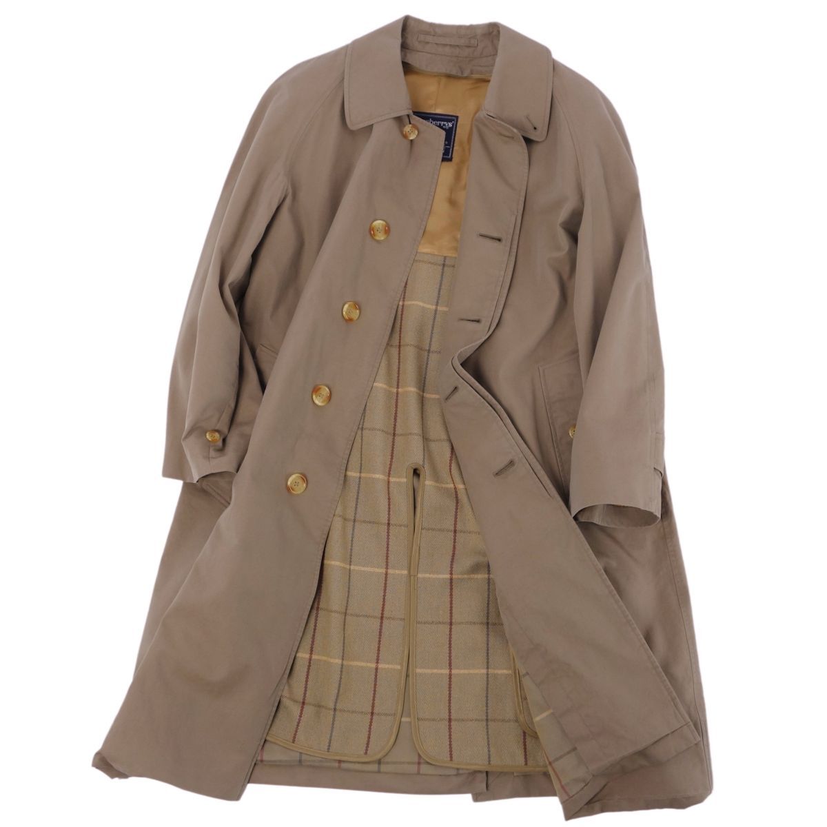 【ライナー付】 Burberrys ステンカラーコート カーキ メンズ ライナー付】 Burberrys ステンカラーコート カーキ メンズ
