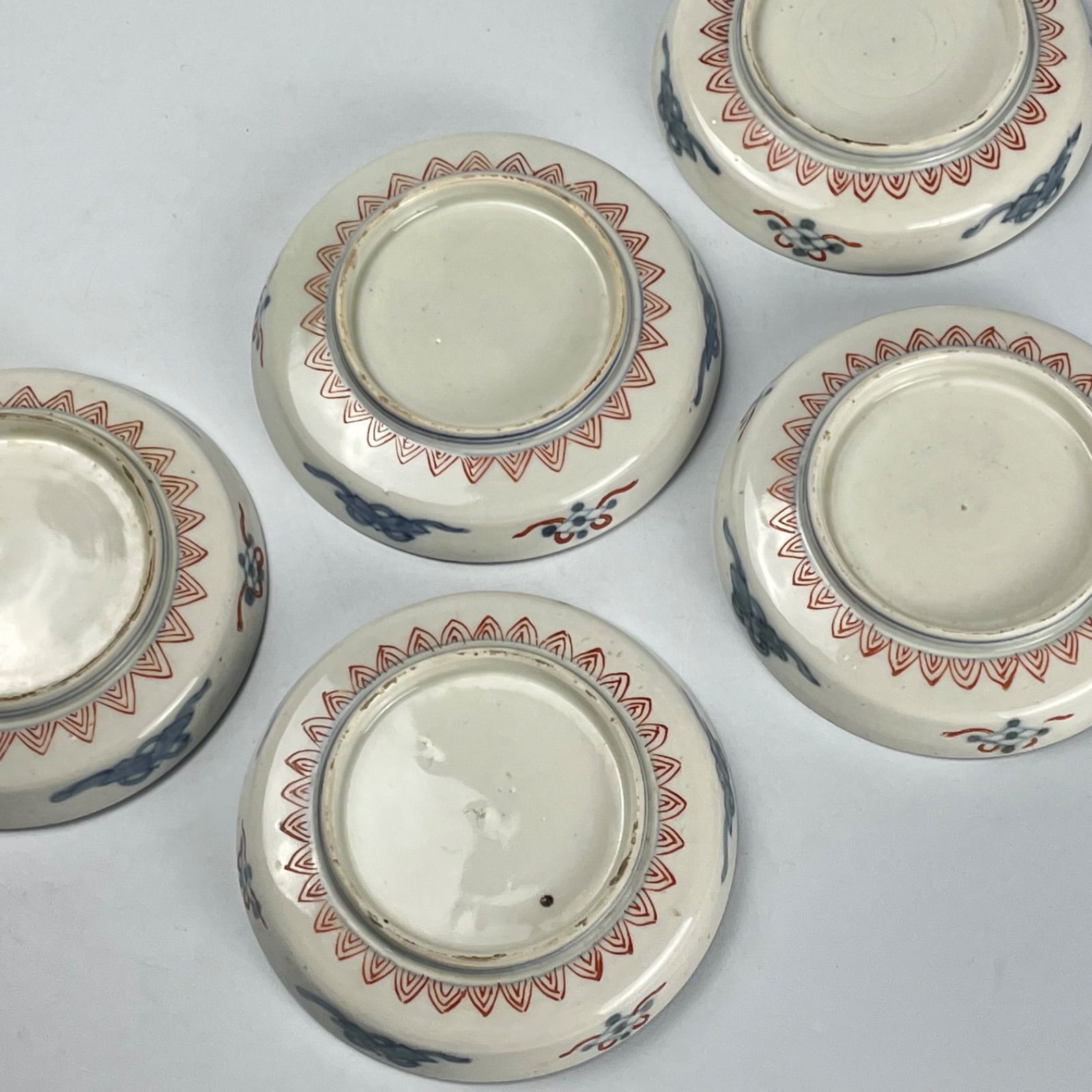 クリアランス 671 錦手 鶴 花 古伊万里 伊万里焼 骨董 アンティーク 5