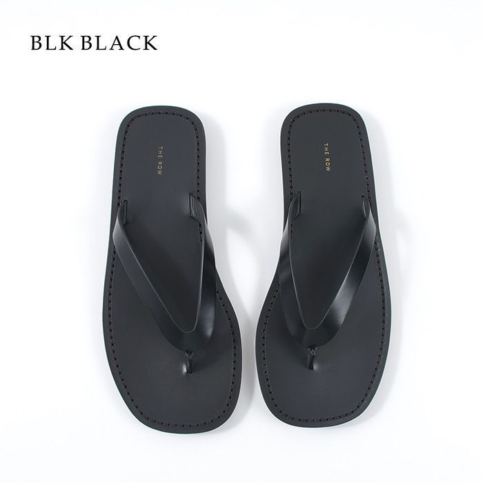 The Row ヒューレザーサンダル Hook and Loop レザーサンダル ____ – The Row