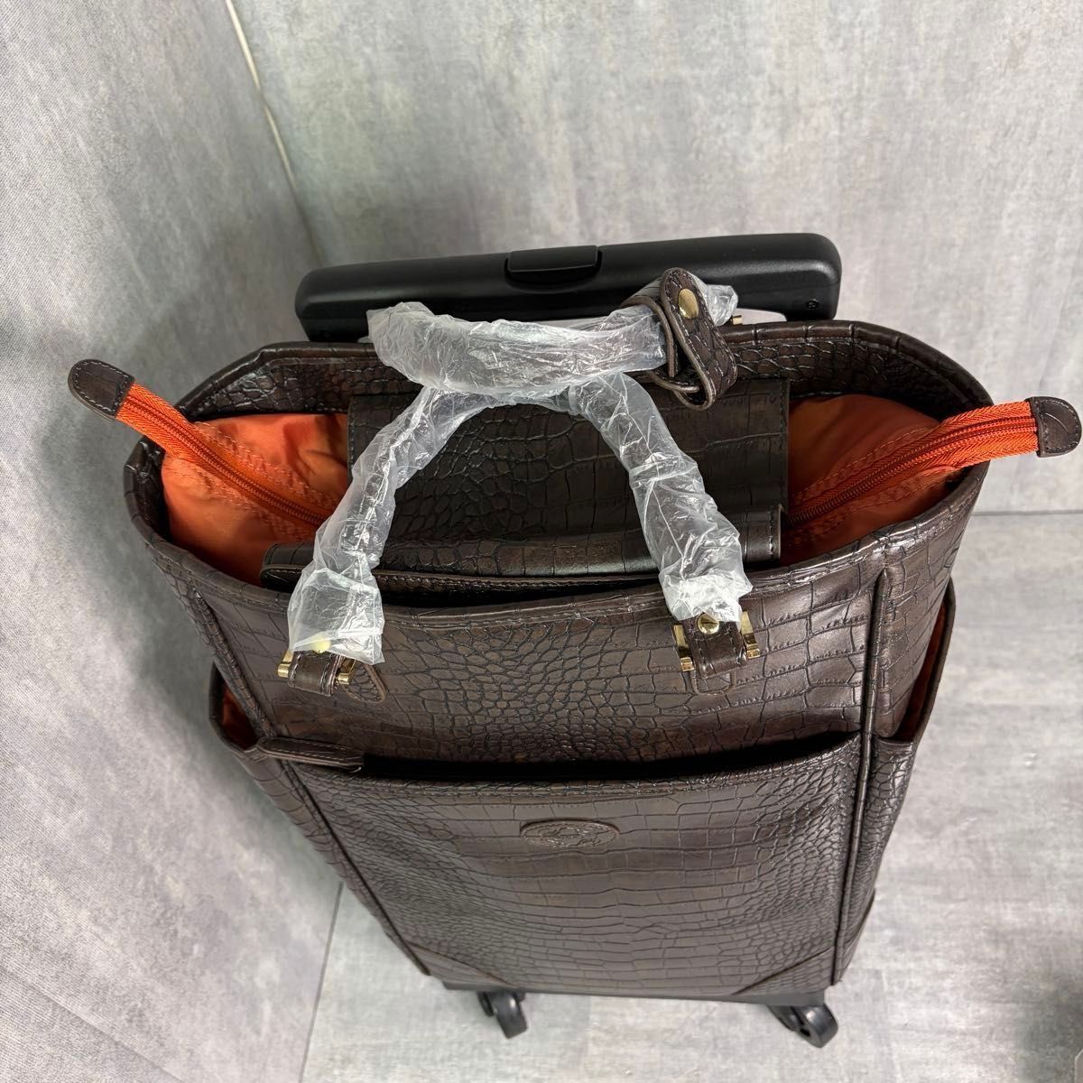 クロコダイル型押し 牛革