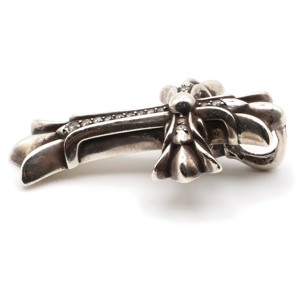 クロムハーツ スモールCHクロス ペンダント/シルバーネックレストップ