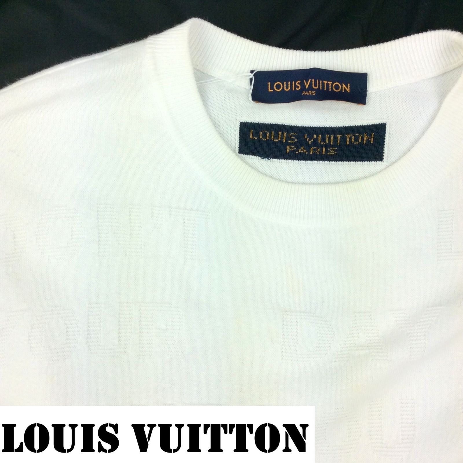 LOUIS VUITTON / ルイヴィトン】サマーニットTシャツ メンズ トップス ...