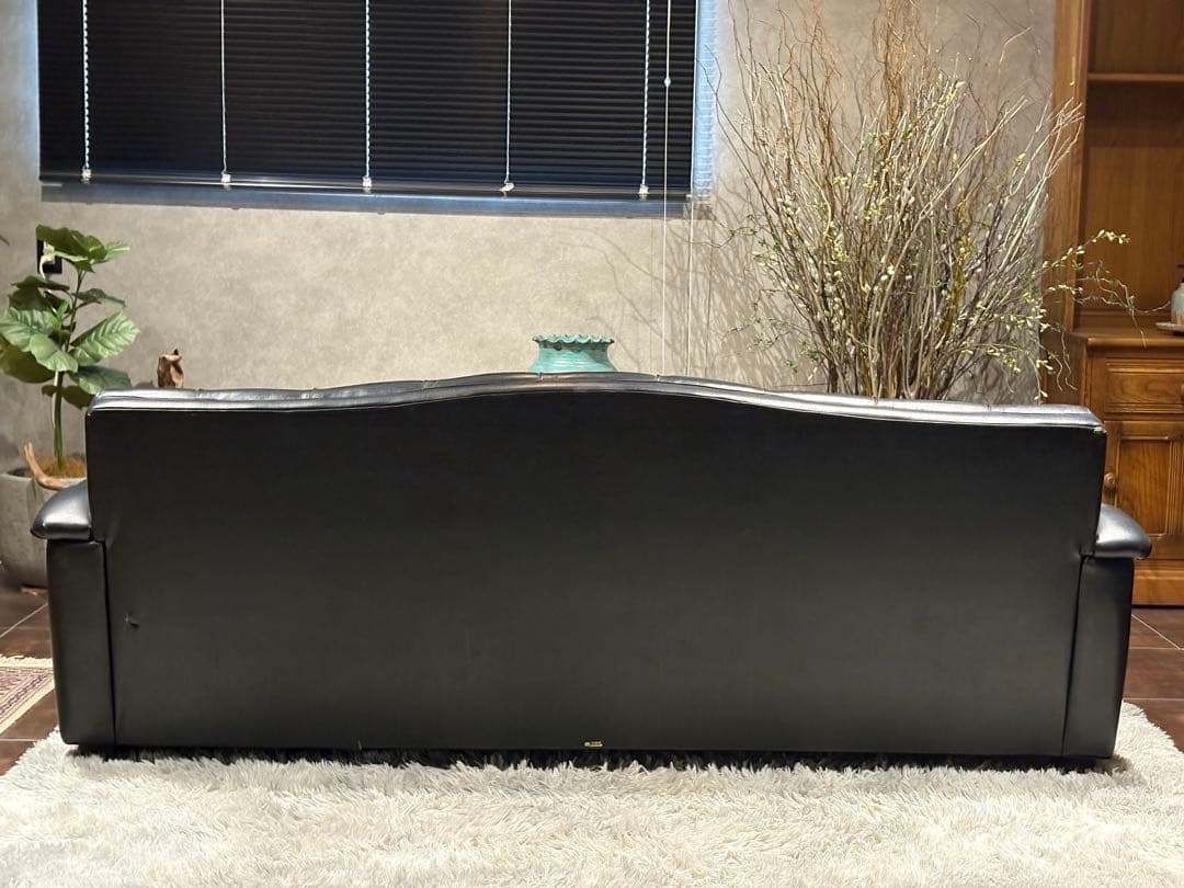 karimoku カリモク　3人掛けソファ　3Pソファ　ボタンダウン　本革　IZ karimoku カリモク 3人掛けソファ 3Pソファ ボタンダウン 本革 IZ