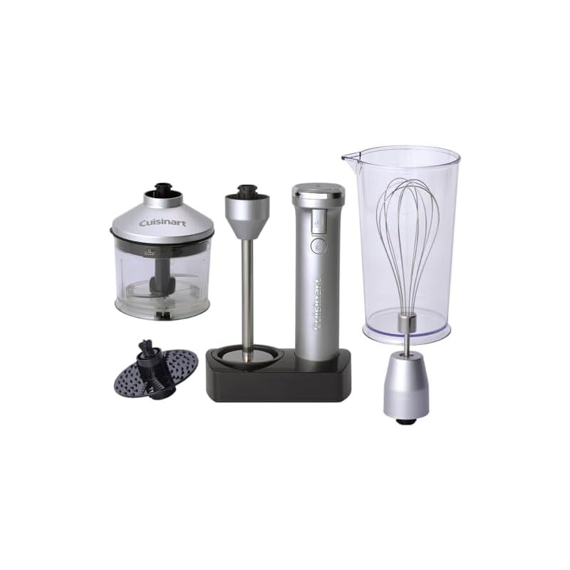 クイジナート コードレス 充電式 ハンドブレンダー チョッパー付 おろしディスク付 つぶす|混ぜる|泡立てる|かき混ぜる|刻む ミンチ|おろす 軽量 RHB-1070J 0