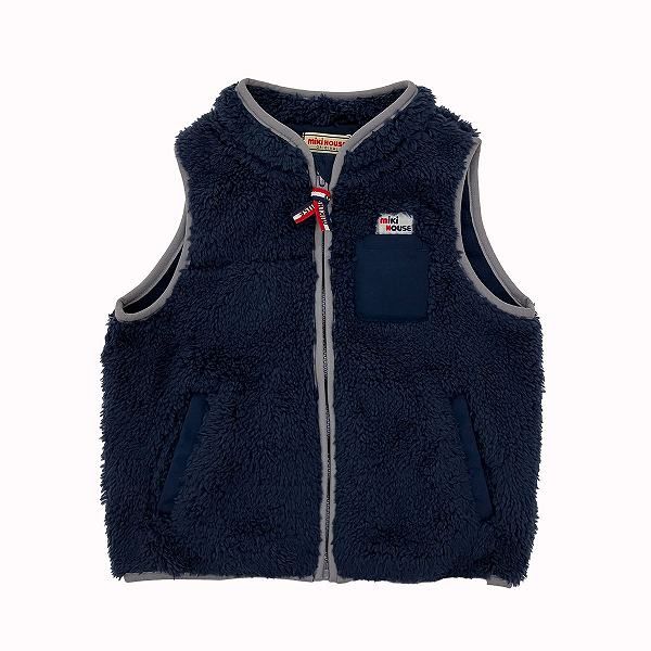 ミキハウス正規販売店|ミキハウス mikihouse ベスト 90cm 紺 03