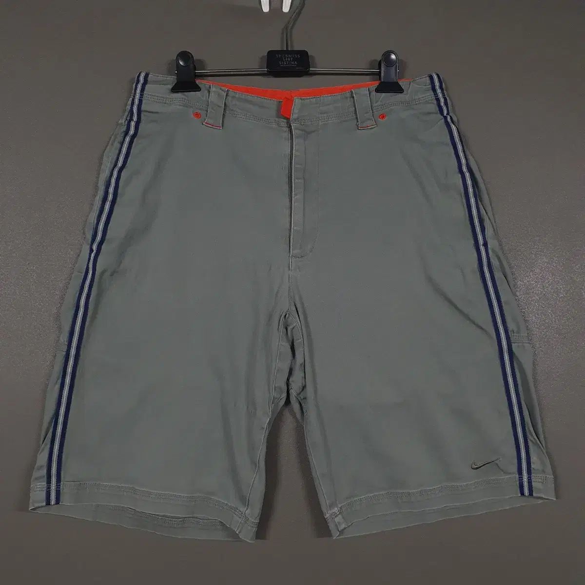 31-32インチ NIKE 00s スウッシュ サイドライン ショーツ バミューダ ハーフ パンツ