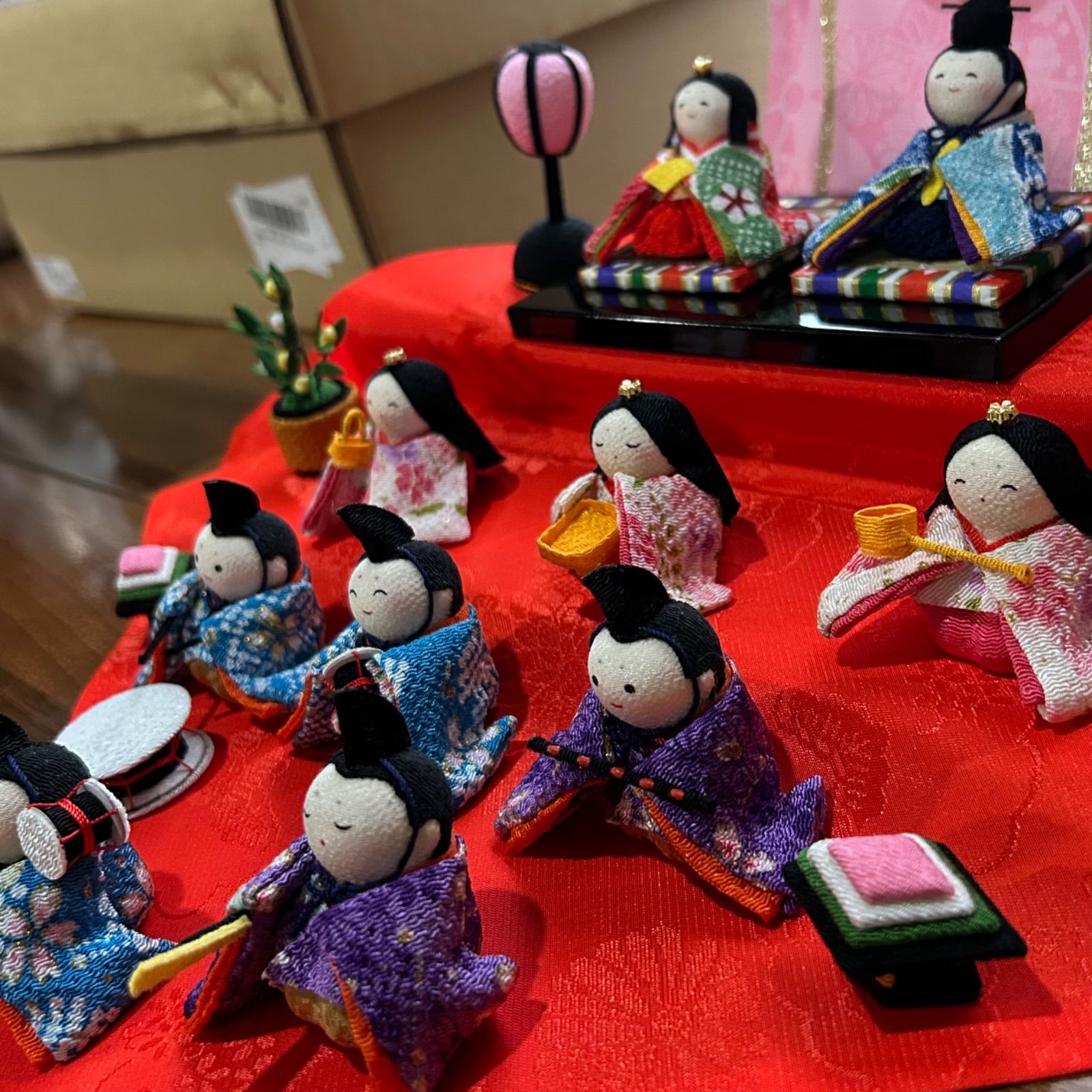 花几帳わらべ雛 10人揃い