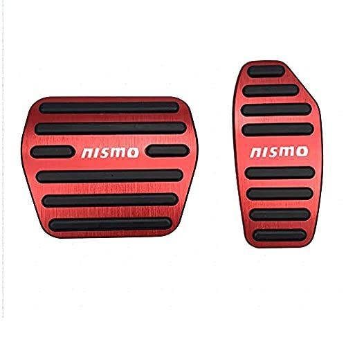 レッド BOYOUS【最新型】日産 NISMO(ニスモ) 専用設計 高品質 アルミ ペダル 工具不要 ブレーキ アクセル カバー 適合多数セレナ C27系 エクストレイル T32 デイズ B40系 ルークス B40系 キックス e-PO