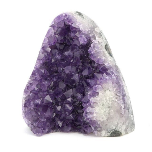 アメジスト クラスター 側面磨き AAA ドゥルーザ 紫水晶 置き物 原石