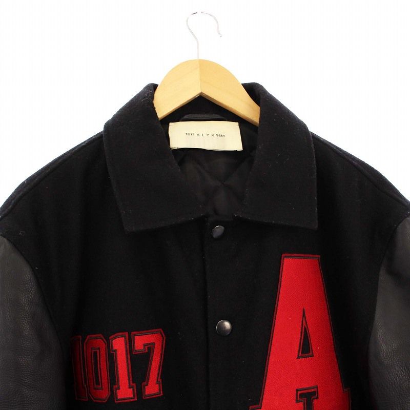 アリクス ALYX LOGO VARSITY JACKET BLACK ロゴバーシティジャケット 