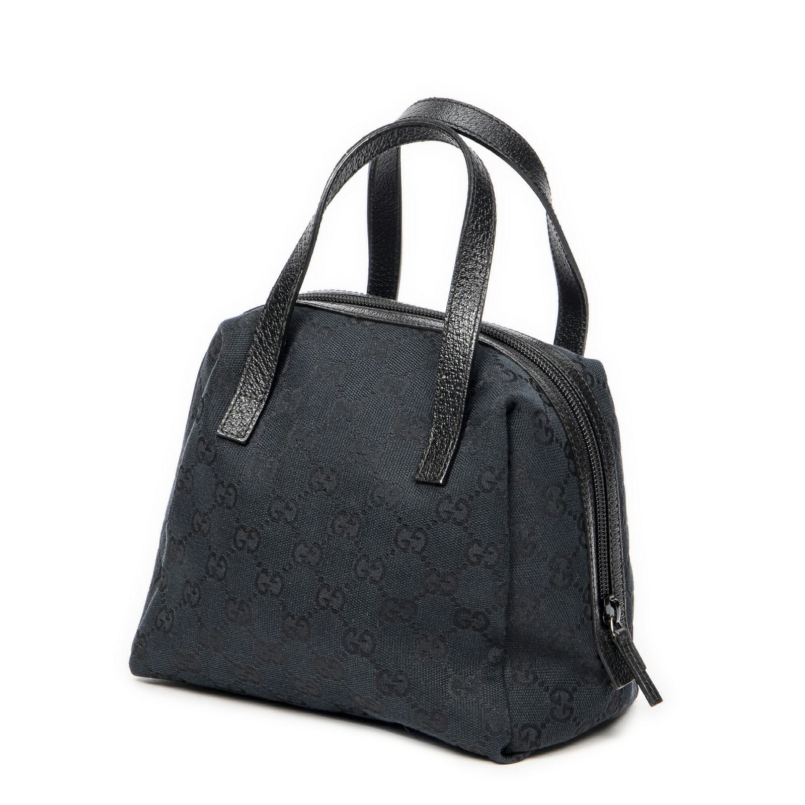 GUCCI グッチミニボウラーバッグ黒GGキャンバスA