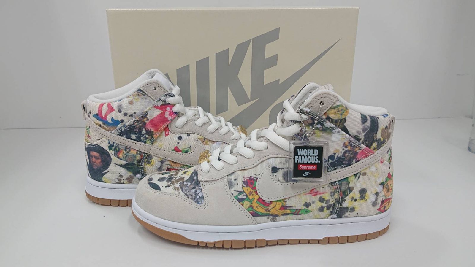 NIKESupreme×NIKEDunkHiRammellzeeFD8779-10026cmWhite【新品・未使用】【77-20240515-B-060】【併売商品】