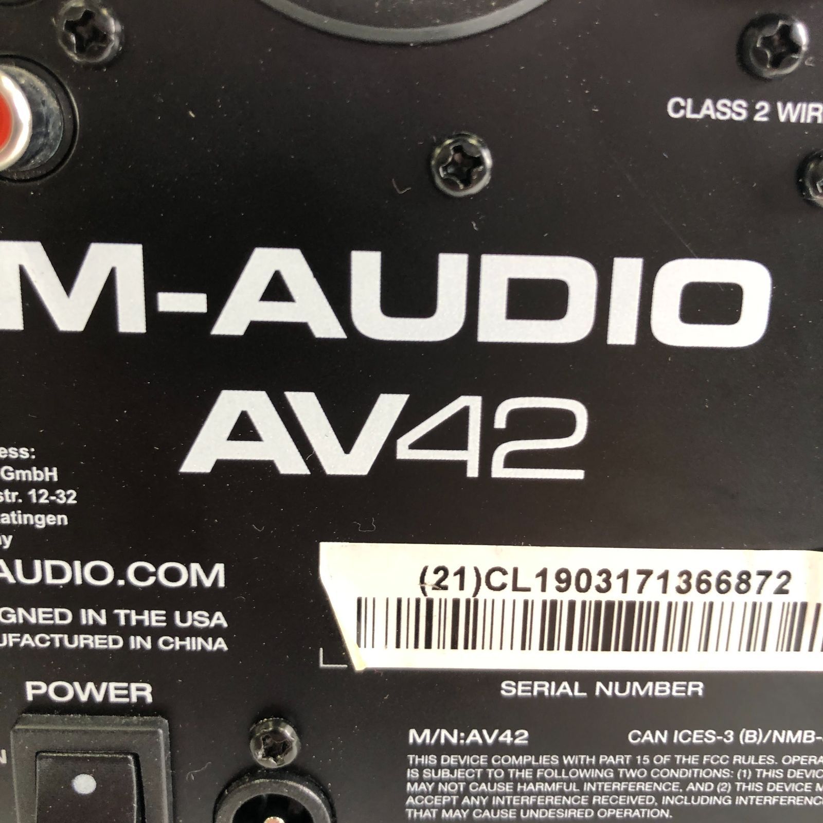 M-Audio アクティブスピーカー・システム 20W 4インチ AV42 Amazon | M-Audio アクティブスピーカー・システム 20W 4インチ