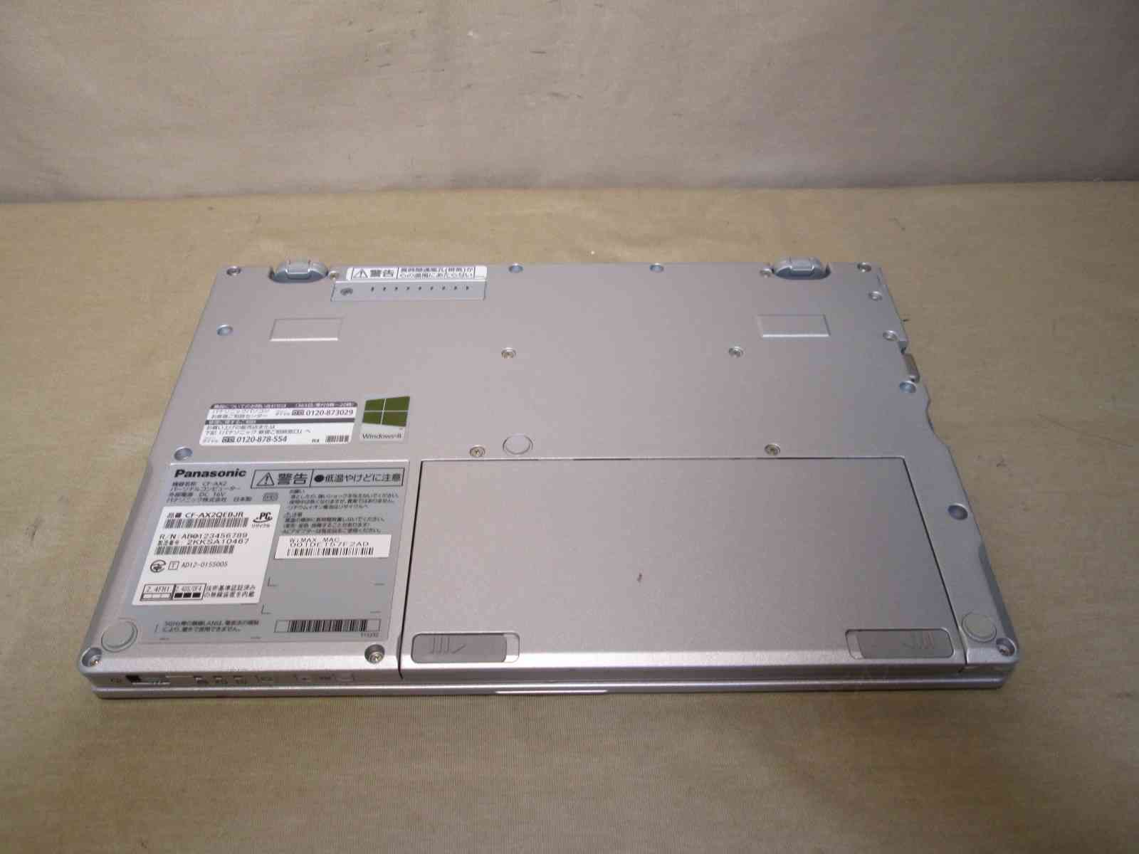 Panasonic Lets note AX2 CF-AX2QEBJR【SSD搭載】 Core i5 3317U
