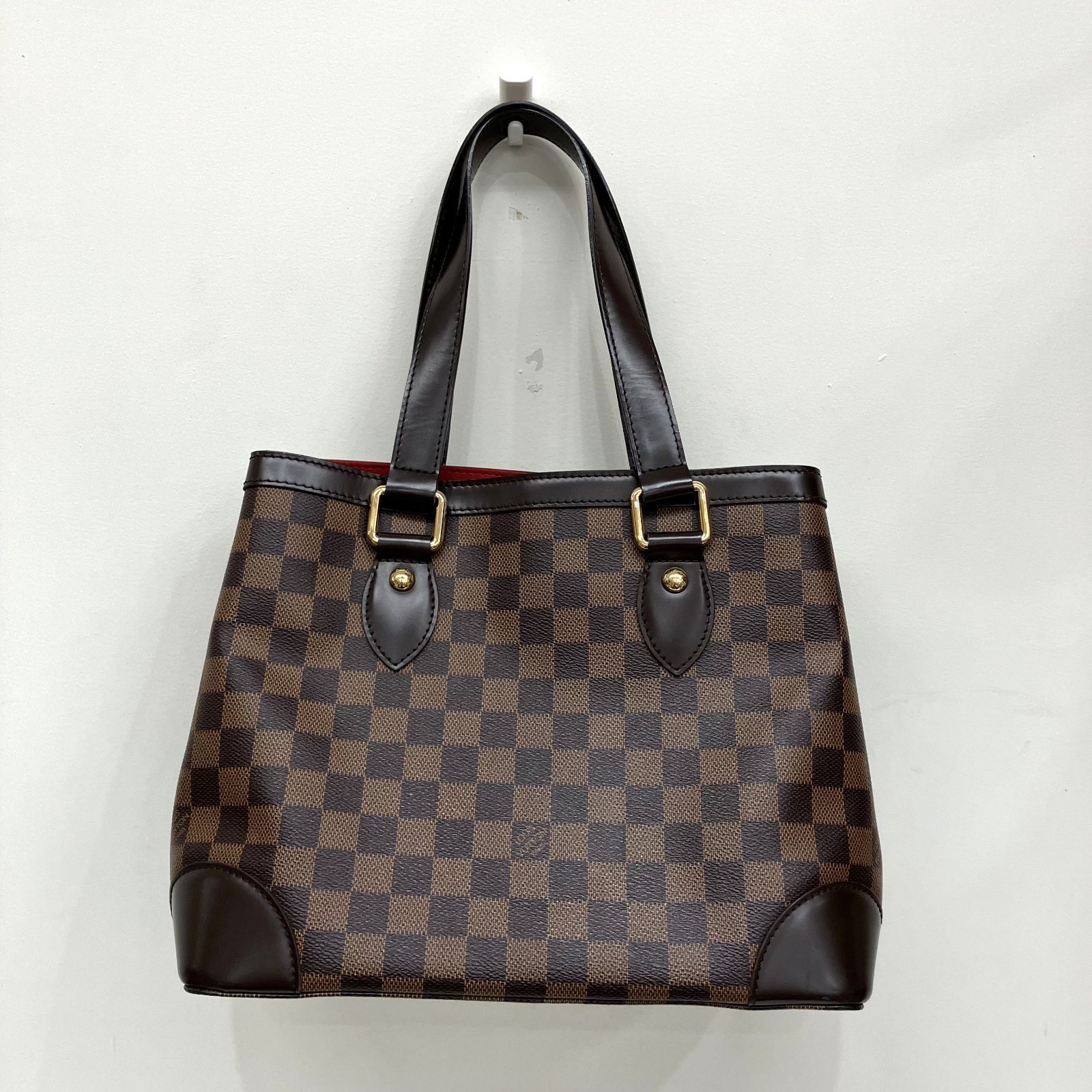 【中古極美品】LOUIS VUITTON ルイヴィトン ハムステッドPM ダミエ N51205 ハンドバッグ トートバッグ ブラウン