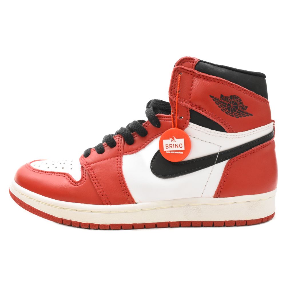 NIKE ナイキ 94復刻 AIR JORDAN1 エアジョーダン1 1994 シカゴ ハイカットスニーカー レッド/ホワイト 130207-101 US8 NIKE (ナイキ) 94復刻 AIR JORDAN1 エアジョーダン1 1994 シカゴ