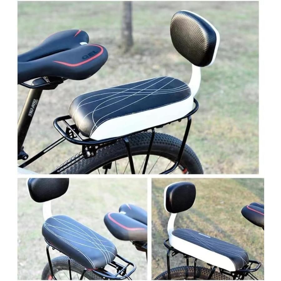 自転車 チャイルドシート 後ろ 大人用自転車用後部自転車シート 自転車用子供用後部座席 クッションと背もたれ付きの子供用自転車後部座席 BRIGHTFACE_UK