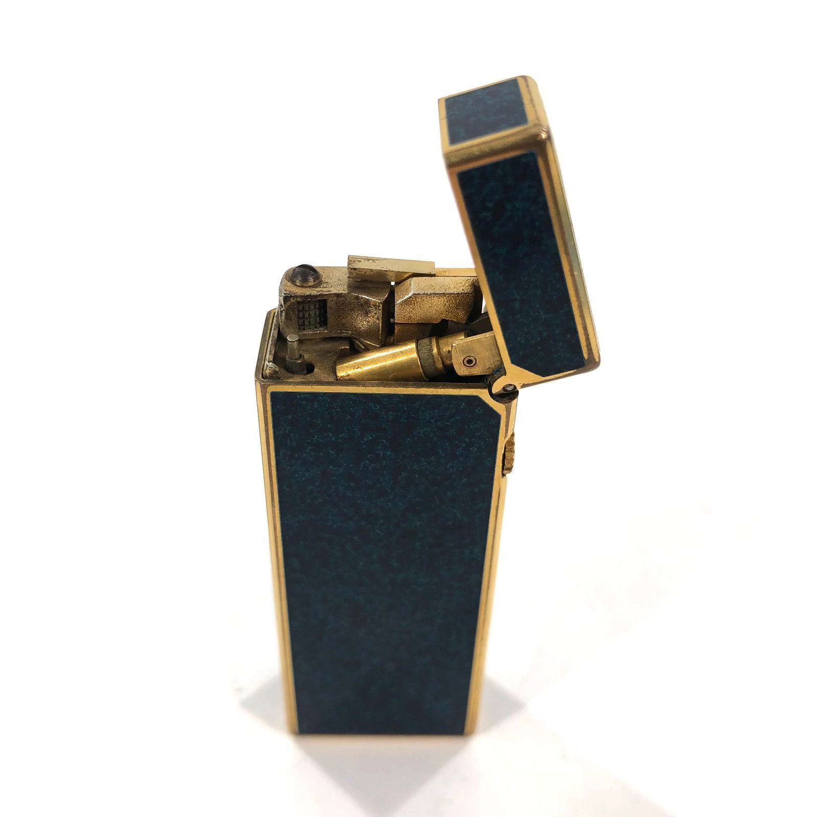 dunhill ダンヒル ローラー式 ガスライター 漆 ラピスブルー×ゴールド 
