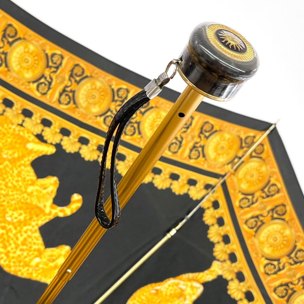 専用 GIANNI VERSACE折り畳み傘 ジャンニヴェルサーチ Gianni Versace ジャンニヴェルサーチ 折り畳み傘 ブラック