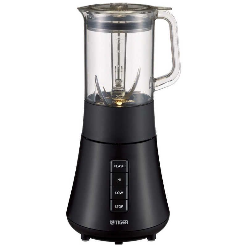 ♥ 未開梱 タイガー TIGER ミルつきミキサー ディープブラック ミキサー 1000ml | 6枚刃 ミル 200ml | 2枚刃 SKS-R100KD