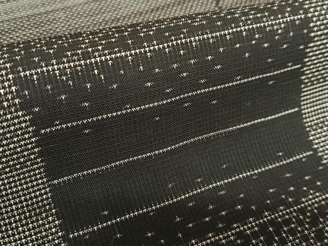 平和屋着物○本場大島紬 泥染め 9マルキ 変わり市松文様 正絹 逸品